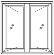 Double Shutter Outside Open